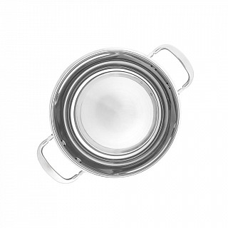 Кастрюля IRON ELEGANCE 20х12 см / 3,3 л со стеклянной крышкой (нер