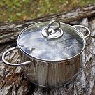 Кастрюля MONICA 18x10.5 см / 2.6 л со стеклянной крышкой