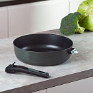 Глубокая сковорода BRILLIANT 28x7,5см со съемной ручкой (алюминий)