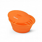 Овальный контейнер - ланчбокс 12x10x7 см / 320 мл (силикон)