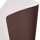 Сервировочный коврик 44,5x30см, коричневый+белый (ПВХ)