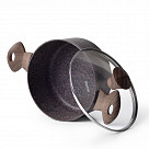 Кастрюля MAGIC BROWN 20x9,8 см / 2,7 л с крышкой (алюминий)