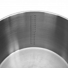 Кастрюля ESAAD 34х22 см / 19 л со стеклянной крышкой (нерж.сталь)