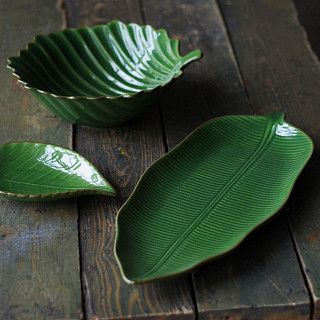 Блюдо GREEN 47,6х21,5х4см (керамика)