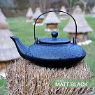 Заварочный чайник 750 мл с ситечком, цвет ЧЕРНЫЙ (керамика)