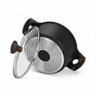 Кастрюля EVOLUTION 20х9,3 см / 2,4 л со стеклянной крышкой  (литой