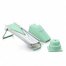 Терка-шинковка с 5 сменными лезвиями PROFI 39x15x14  (нерж.сталь)