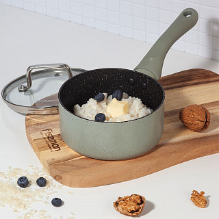 Ковш MINI CHEF 14x6,5cм / 0,95л с крышкой (алюминий) Ковш MINI CHEF 14x6,5cм / 0,95л с крышкой (алюминий)