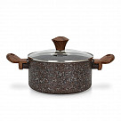 Кастрюля MAGIC BROWN 20x9,8 см / 2,7 л с крышкой (алюминий)