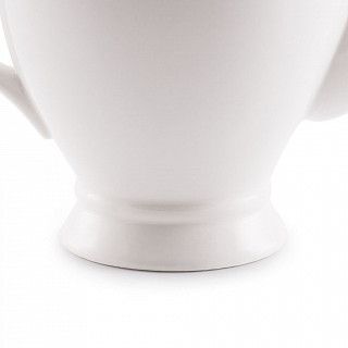 Чайник заварочный ALEKSA 1,1л, цвет белый (фарфор)