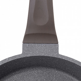 Сковорода для жарки UNIQUE PRO 28x7см со стеклянной крышкой (алюми