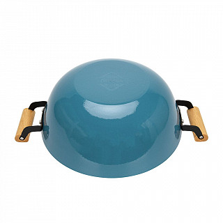 Кастрюля SEAGREEN 32x12,5см / 8л. со стеклянной крышкой (эмалирован
