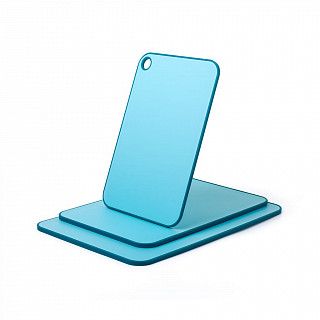 Набор из 3 разделочных досок 41х28см,36х24см,31х20см цвет синий (пл