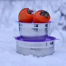 Миска 16x10 см / 1.5 л с крышкой (нерж. сталь)