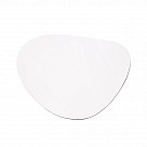 Сервировочный коврик 44x37см, коричневый+белый (ПВХ)