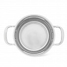 Кастрюля IRON ELEGANCE 16х10 см / 1,85 л со стеклянной крышкой (нер