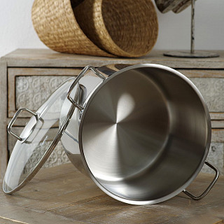 Кастрюля TAHARA 26x17 см / 9,0 л с крышкой (нерж. сталь) Кастрюля TAHARA 26x17 см / 9,0 л с крышкой (нерж. сталь)