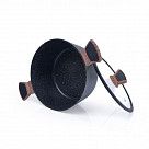 Кастрюля DIAMOND 28x13,5см / 7,1л со стеклянной крышкой (алюминий)