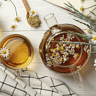 Чайник заварочный 1200мл со стальным фильтром (стекло)