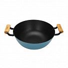 Кастрюля SEAGREEN 32x12,5см / 8л. со стеклянной крышкой (эмалирован