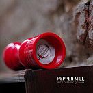 Мельница для соли и перца 17x6см (пластиковый корпус) Красный