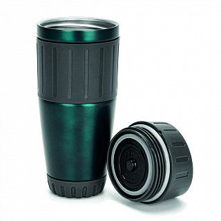 Термокружка 500 мл, цвет зеленый (нерж.сталь)