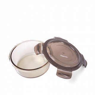 Контейнер с пластиковой крышкой 14x5см / 620мл (стекло)