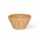 Плетеная корзинка круглая 19x10 см (пластик)