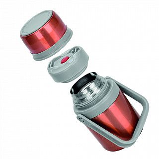 Термос для еды 1000 мл, цвет оранжевый (нерж.сталь)