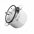 Кастрюля IRON ELEGANCE 24х15 см / 6,3 л со стеклянной крышкой (нер