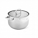 Кастрюля IRON ELEGANCE 24х15 см / 6,3 л со стеклянной крышкой (нер