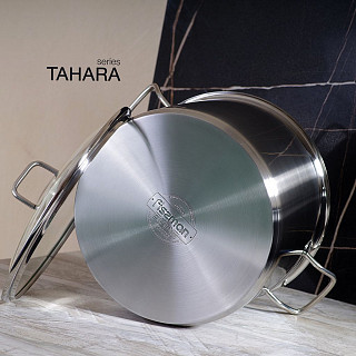 Кастрюля TAHARA 26x17 см / 9,0 л с крышкой (нерж. сталь) Кастрюля TAHARA 26x17 см / 9,0 л с крышкой (нерж. сталь)