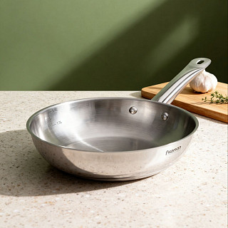 Сковорода 24x6 см без крышки (нерж. сталь)