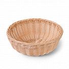 Плетеная корзинка круглая 24x10 см (пластик)