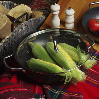 Вок PROMO 36x10см / 8,5л со стеклянной крышкой (алюминий) Вок PROMO 36x10см / 8,5л со стеклянной крышкой (алюминий)