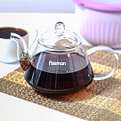 Заварочный чайник 800 мл со стальным фильтром (жаропрочное стекло)
