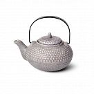 Заварочный чайник 750 мл с ситечком, цвет СЕРЫЙ ПЕСОЧНЫЙ (керамика)