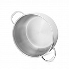 Кастрюля CASSIA 24x14 см / 6,3л со стеклянной крышкой (нерж.сталь)