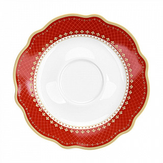 Набор из 2 чашек CHRISTMAS EVE 250 мл с блюдцами цвет красный (фар