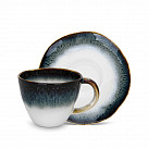 Набор из 2 чашек GALACTICA  230 мл с блюдцами (фарфор)