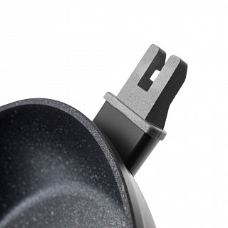 Cковорода для жарки CAPELLA 26x5,2см со съемной ручкой и стеклянно