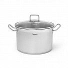 Кастрюля TAHARA 26x17 см / 9,0 л с крышкой (нерж. сталь)