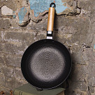 Сковорода для жарки SEAGREEN 24x4,5см с дер. ручкой (эмалированный