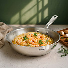 Сковорода 24x6 см без крышки (нерж. сталь)