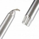 13880732 Набор из 4-х Античных свечей 30см, серебряные (парафин)