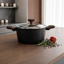 Кастрюля с антипригарным покрытием 24 см / 4,6 л Cuisine (индукция)