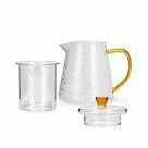 Стеклянный чайник со стеклянным фильтром 600мл