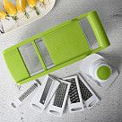 Терка-шинковка с контейнером 32x14x9 см с 5 сменными лезвиями