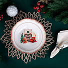 Салатник CHRISTMAS EVE 23,5x6,5см цвет красный (фарфор)