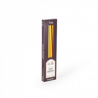 13880725 Набор из 4-х Античных свечей 30см, золотые (парафин)